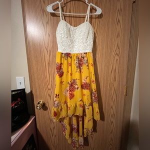 AUW High Low Floral Dress
